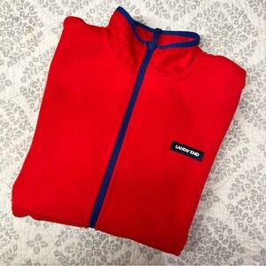 M (8/10) Lands’ End Fleece Zip Jacket